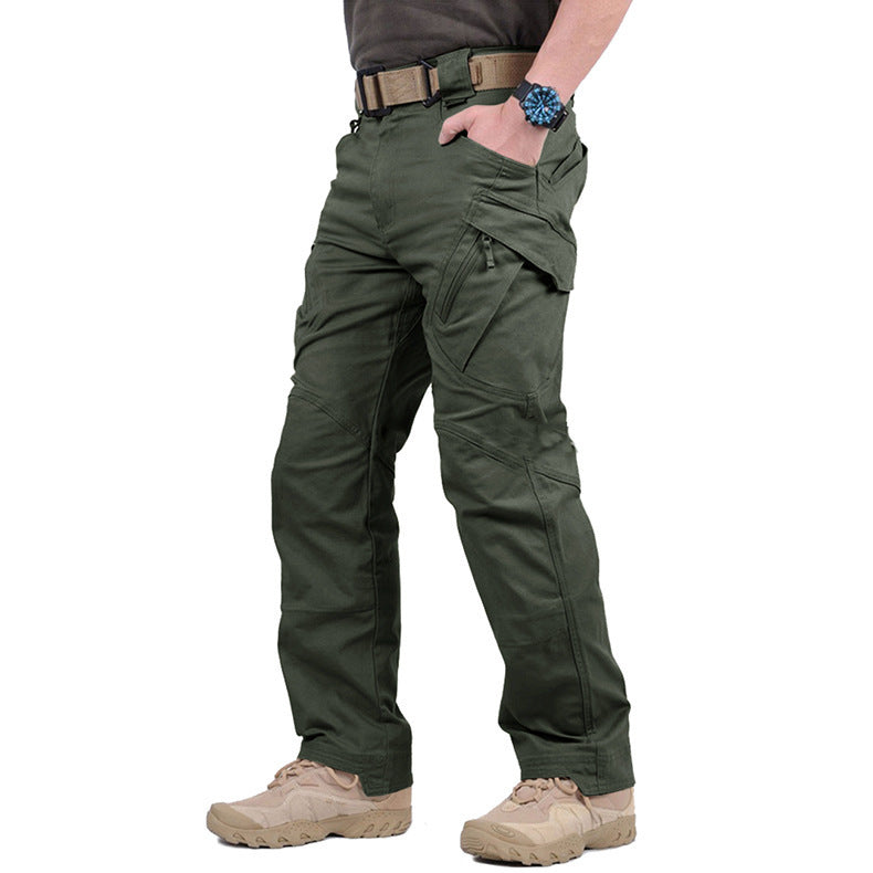 🔥Bestseller🔥【S-5XL】Męskie taktyczne spodnie bojowe w kamuflażu, z kieszeniami-4101286