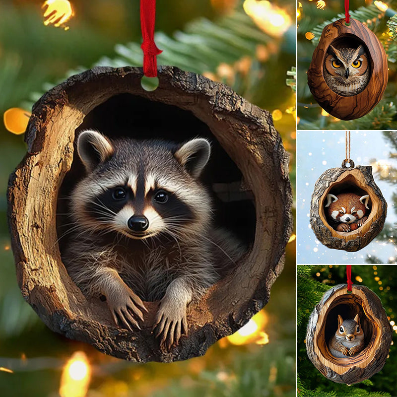 【5 sztuk】🎄Dekoracja choinkowa ze zwierzętami. małe ozdoby zwierzęce-3824910
