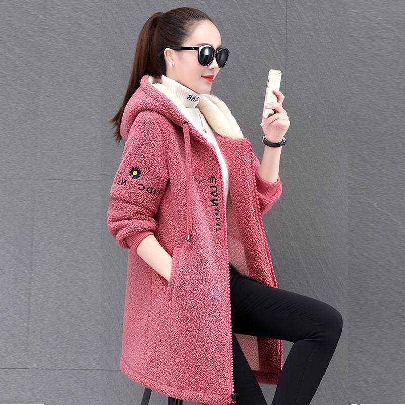 🌺【M-4XL】Nowa zimowa kurtka typu sherpa oraz aksamitna i pogrubiona bawełniana kurtka-3806203