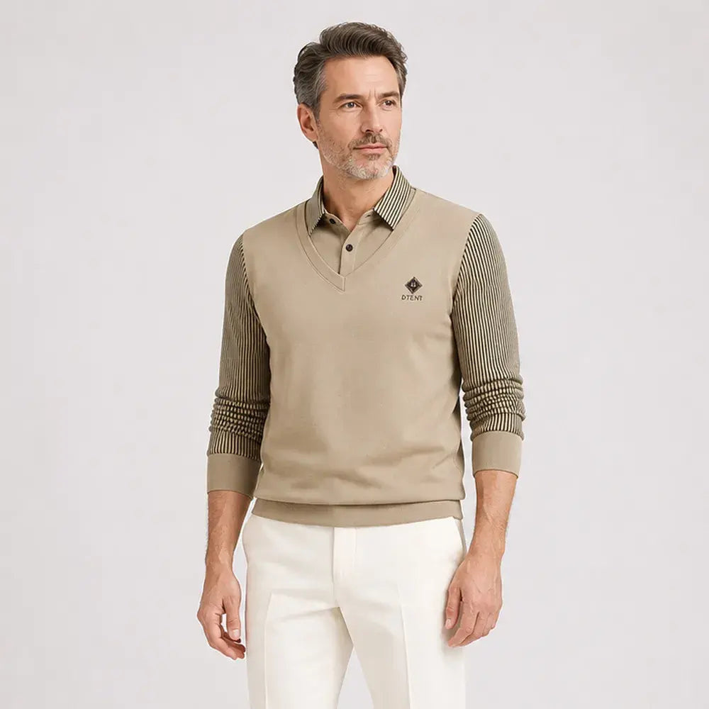 👔【M-4XL】Nové pánské zimní polo tričko větších velikostí s límečkem a fleecovou podšívkou.
