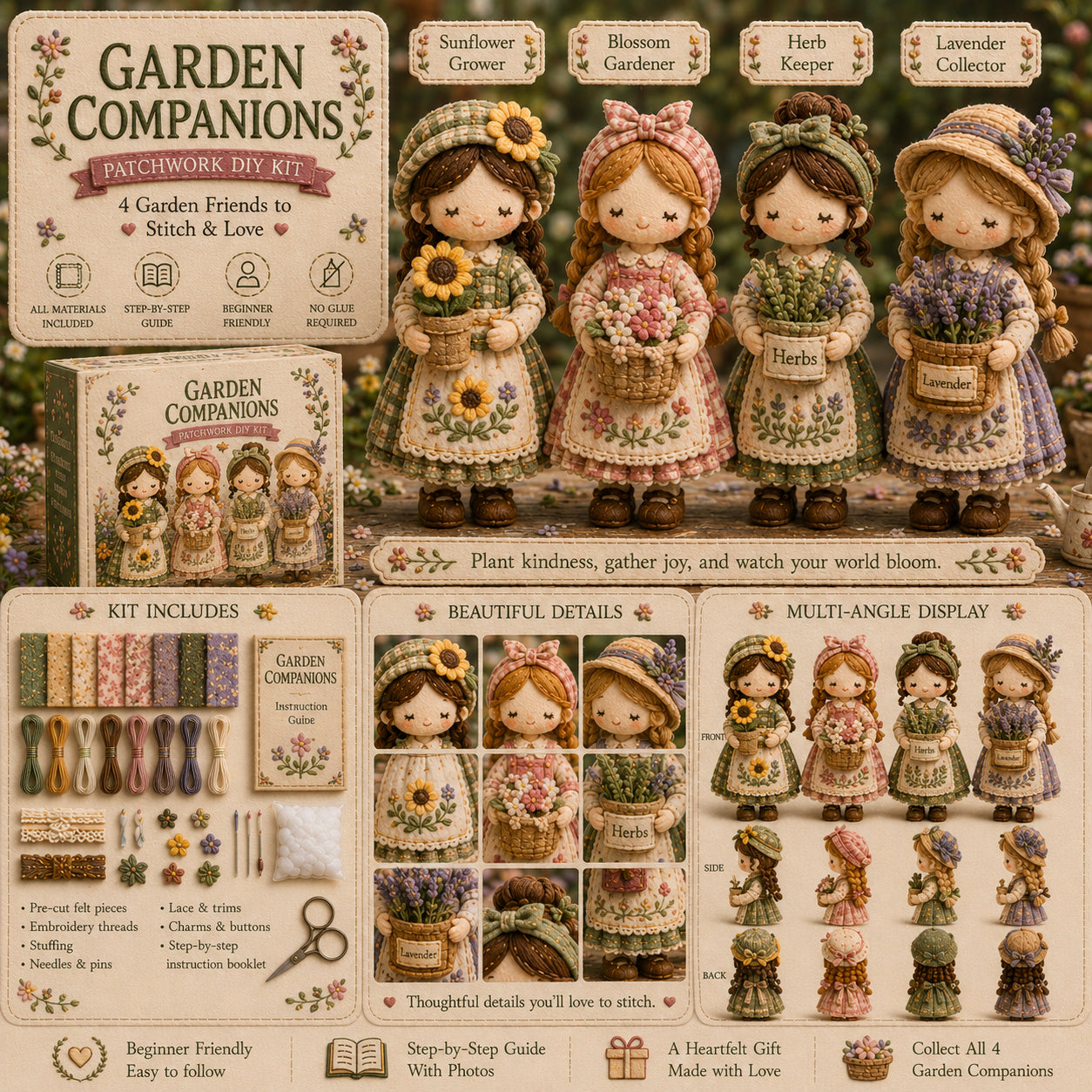 🧵🎁Poslední den: Využijte slevu 49 %! Miniaturní patchworková sada ze série Miniature World.