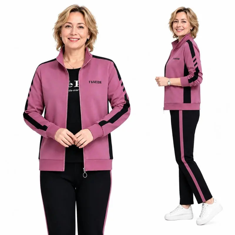 ⭐【50% kedvezmény】🔥【M-5XL】【Dzseki + Nadrág】😍 Új, hétköznapi őszi sportruházat-szett, nagy méretekben