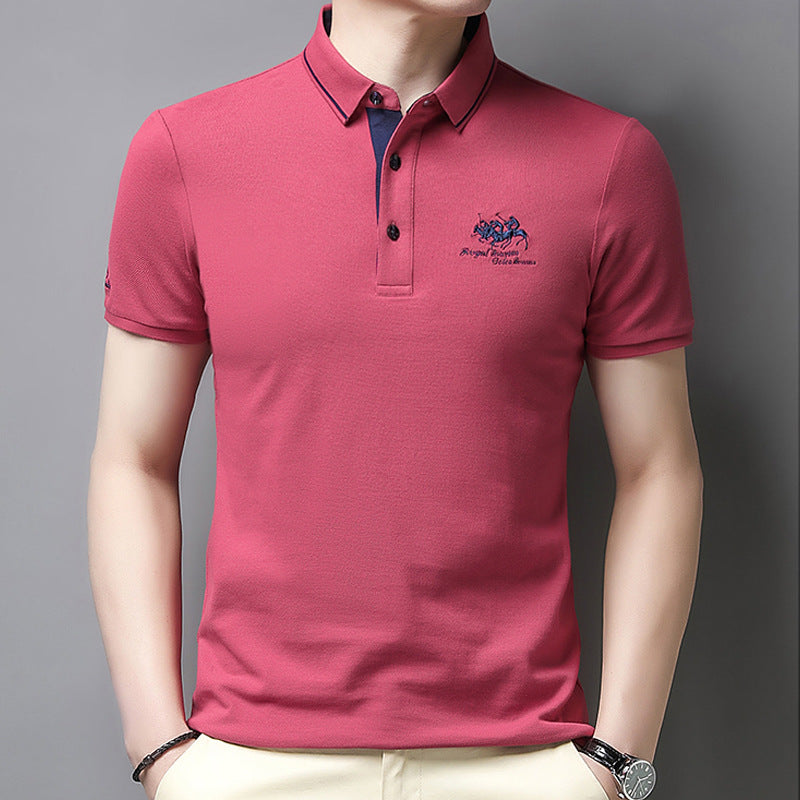 🔥🔥👔【Kup 1, a 1 otrzymasz gratis】【50-105kg】2025 Męska koszulka polo z haftowanymi klapami-3942006