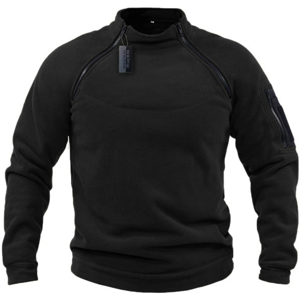 【S-4XL】Męski, ciepły T-shirt outdoorowy na jesień i zimę z długimi rękawami 3784051