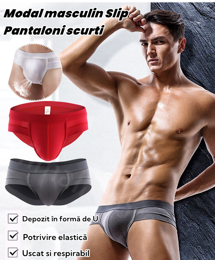 【Kup 3, a otrzymasz 2 gratis】🩲 【M-4XL】 2025 Letnie męskie spodenki trójkątne z niskim stanem i modalem-4027096