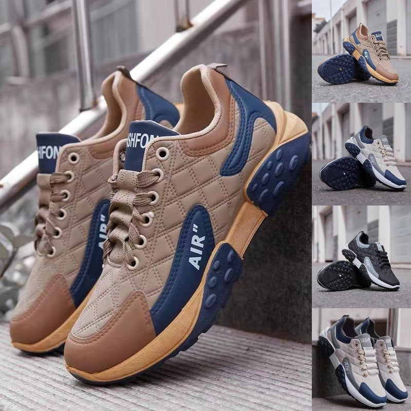 【39-44】 2024 nowe męskie skórzane buty sportowe na co dzień 3784061
