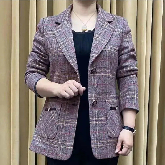 đĽ PoslednĂ den â sleva 50 % â¨ăMâ4XLăNovĂ˝ dĂĄmskĂ˝ podzimnĂ a zimnĂ kabĂĄt s elegantnĂm lĂmcem, vypasovanĂ˝ stĹih pro elegantnĂ vzhled â¨