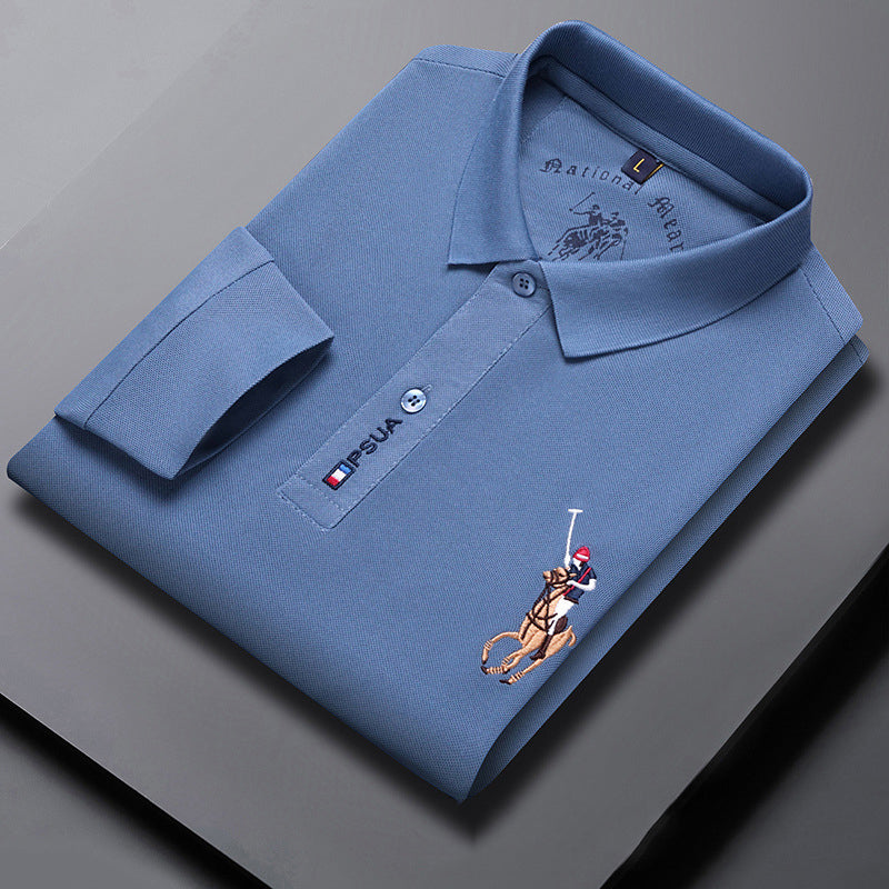 🔥【Zniżka 48%】【M-4XL】Nowa męska koszulka polo z długim rękawem 2024-3796825