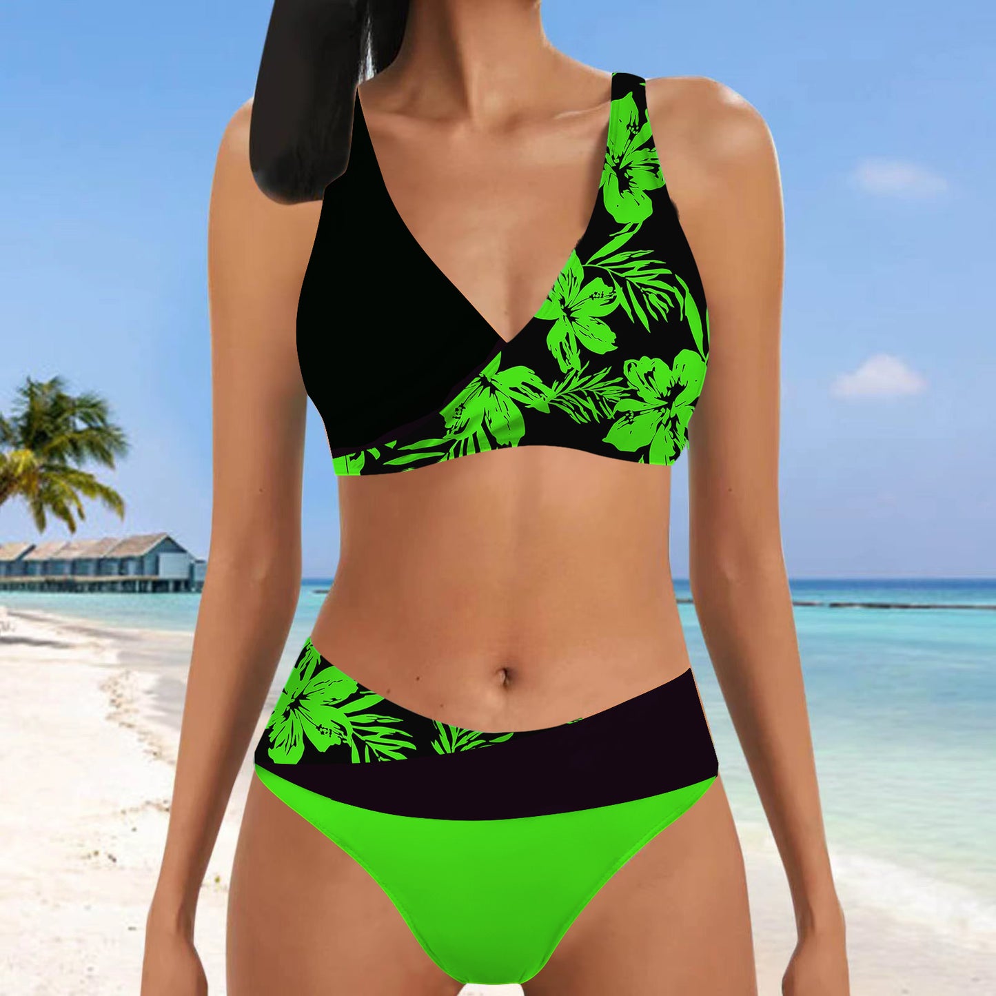 👙【S~5XL】Nowy styl damski dwuczęściowy kostium kąpielowy bikini