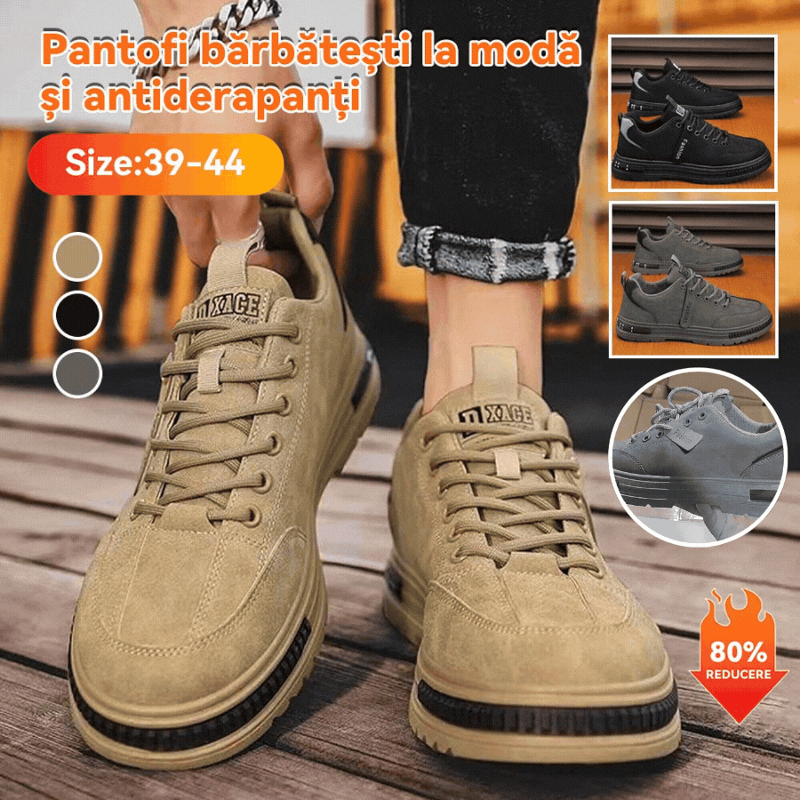 🥇【39-44】Nowe męskie miękkie skórzane buty do chodzenia po desce-3948085