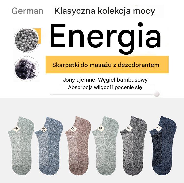 🔥【Gorąca wyprzedaż latem】Męskie Oddychające Antybakteryjne Skarpety Dezodorantowe, Dziesięć Par 109zł