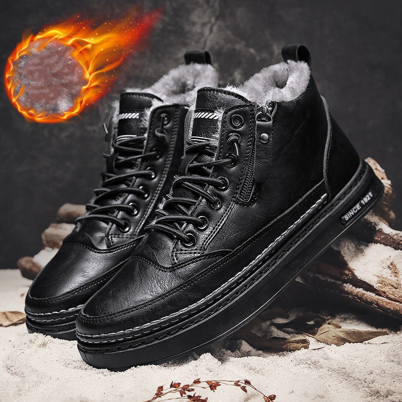 【39-44】Ciepłe wodoodporne płaskie buty-3767955