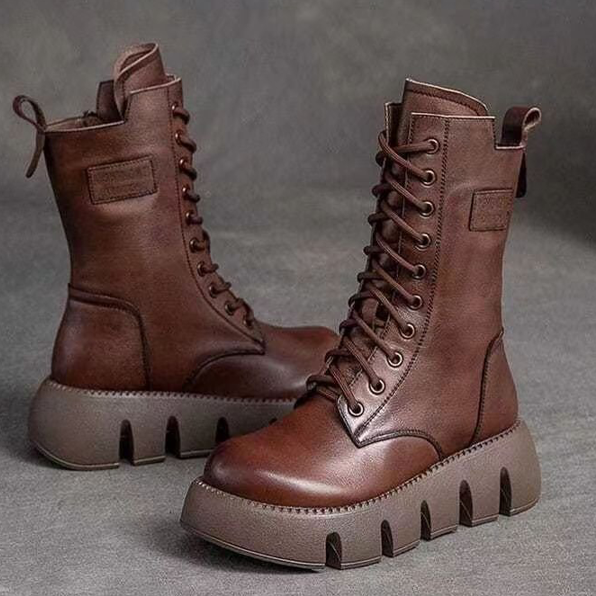 Damskie skórzane buty Martin