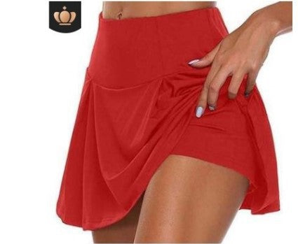 【Kup jeden, a drugi dostaniesz za darmo】Damska dwuczęściowa imitacja sportowej sukienki fitness-3616550