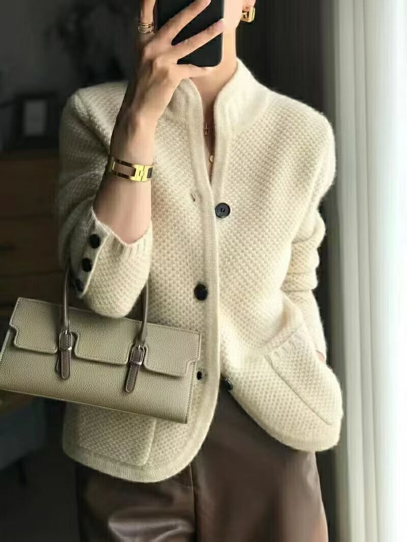 【S-2XL】Stylowa retro francuska kamizelka z kaszmiru