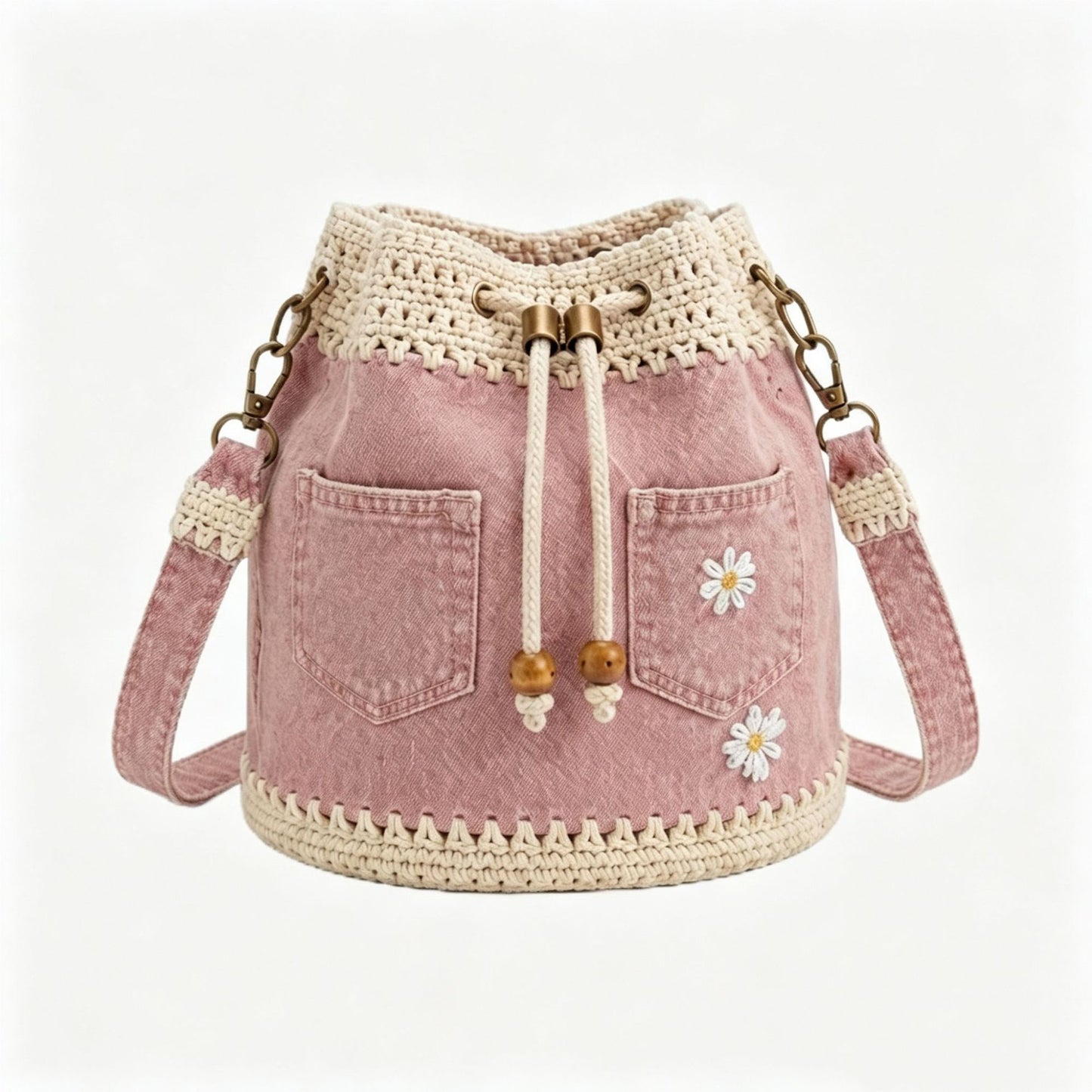 ✨ Boho tkaná džínová taška, hodí se ke každému outfitu ✨ Platba na dobírku