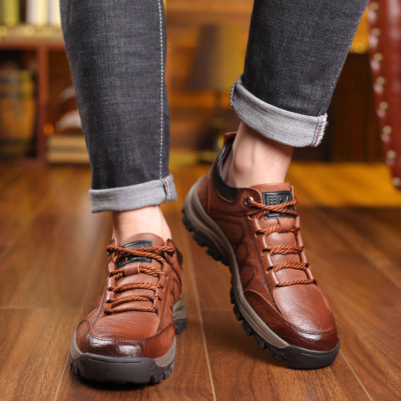 👞【39-48】2024 nowe modne męskie skórzane buty na jesień i zimę