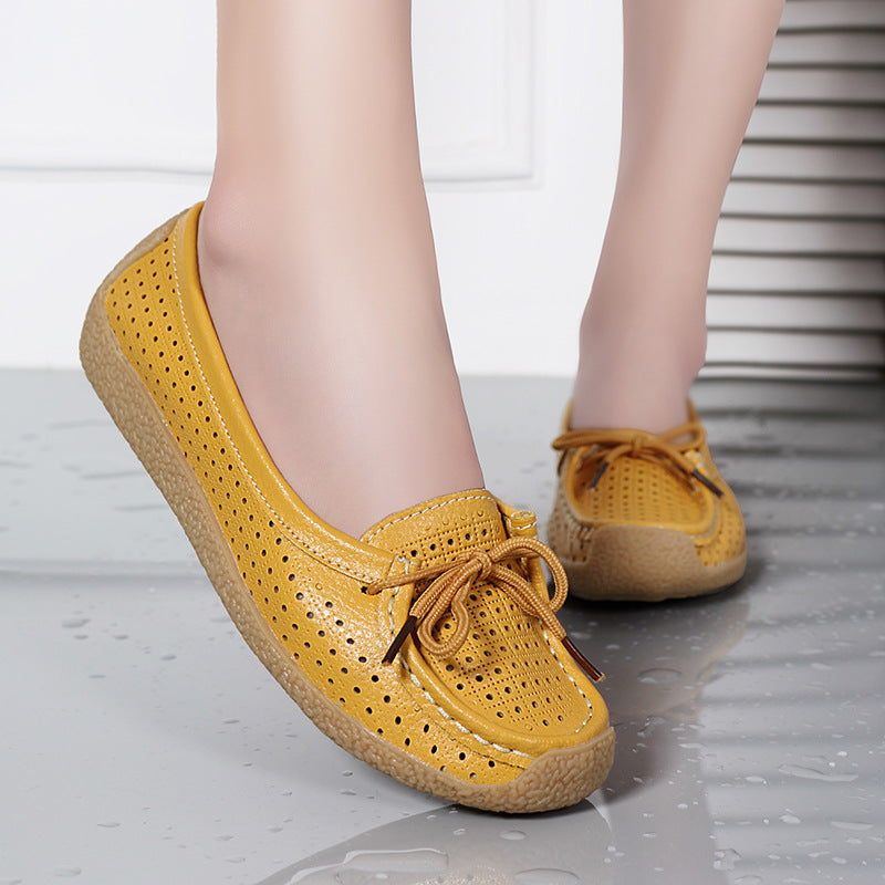 【35-41】 2025 New Style Soft Sole Flat Wszechstronne buty damskie-3923493