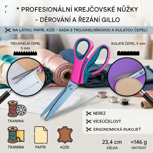 ⭐✂️🧵Multifunkční řemeslné nůžky, snadno vytvořte nádhernou krajku!