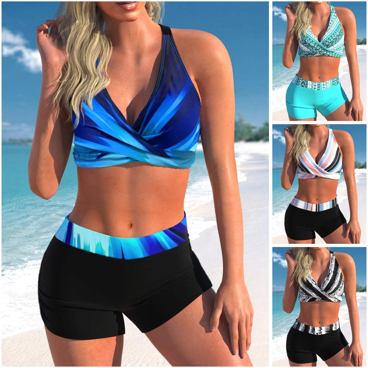 👙Nowy dwuczęściowy kostium kąpielowy w dużych rozmiarach 2024-3601462