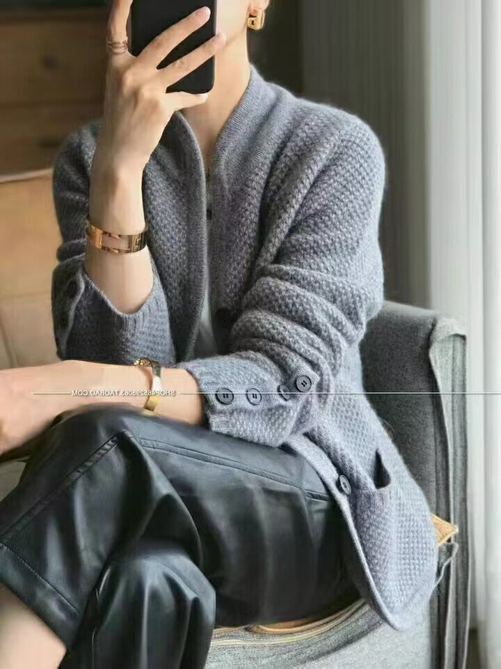 【S-2XL】Stylowa retro francuska kamizelka z kaszmiru