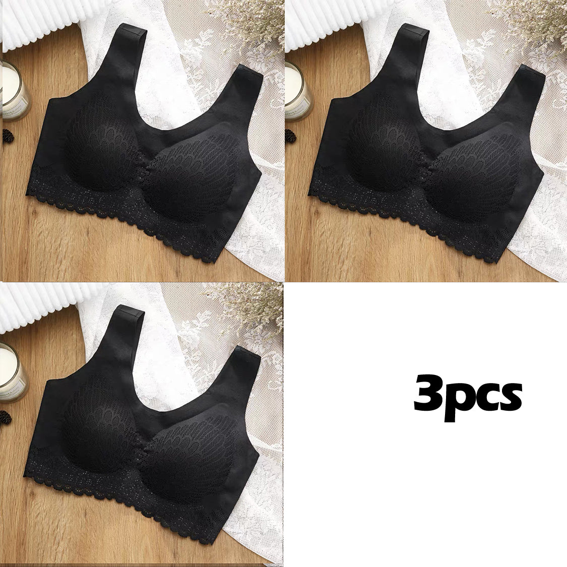 👙43% rabatu – oferta limitowana【Zestaw 3 szt.】Nowa, ulepszona, miękka i wygodna koronkowa bielizna w dużych rozmiarach-3954618