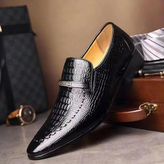 🐊👞 【45% OFF】【Kup 1 dostań 1 za darmo】Wygodne i luksusowe skórzane buty męskie🔥✨-4032594