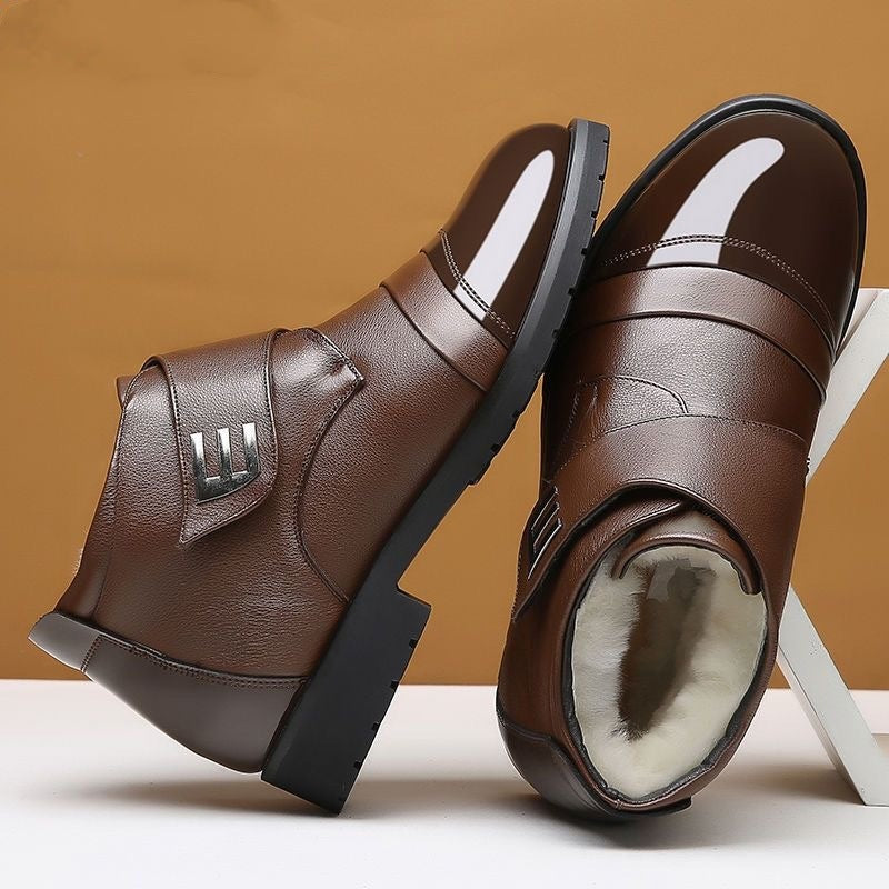 【Tallas 38-44】🔥Botas de invierno cálidas de algodón, estilo británico informal 4167546