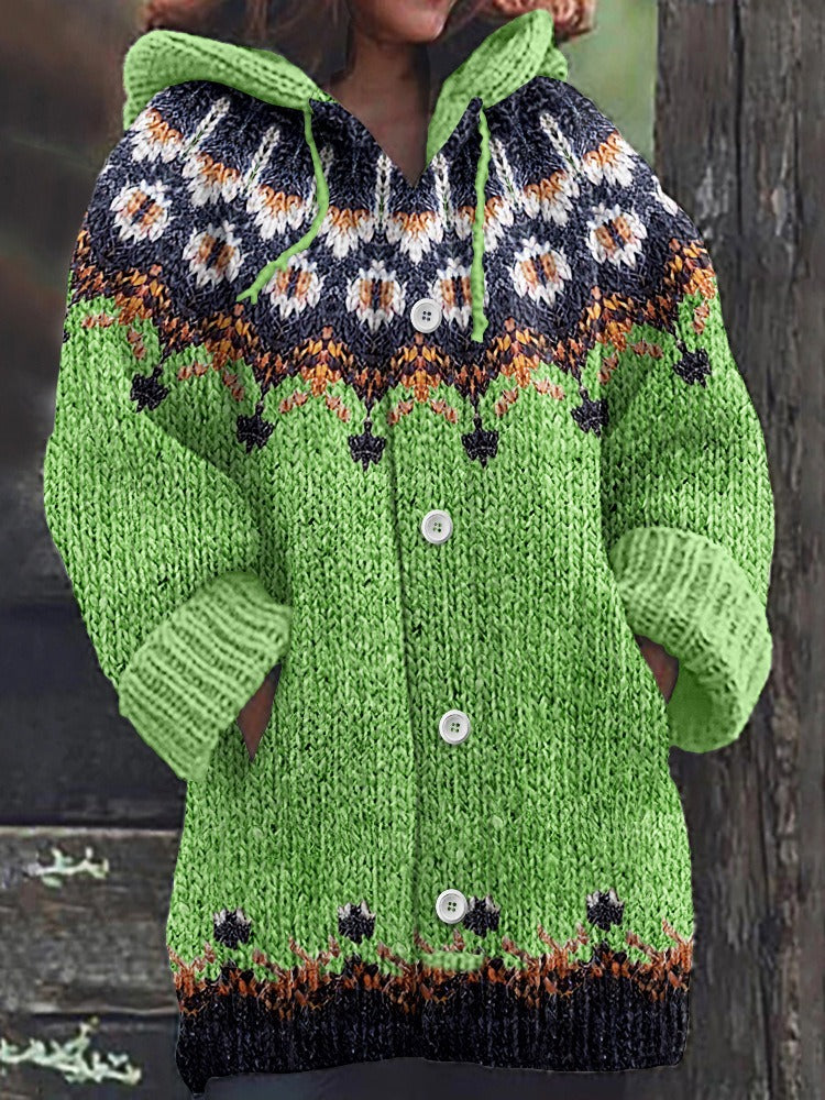 🥰【S-5XL】 Nowa, komfortowa, retro sweter rozpinany 3813973