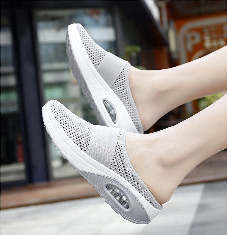🔥✨【35-43】2025 sandały damskie z poduszką powietrzną z siateczki hollow mesh✅miękkie i wygodne✅lekkie i oddychające✅modne i swobodne-3977402