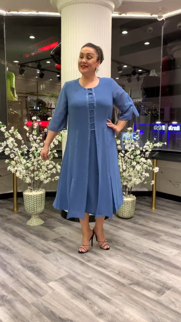 👗【S-5XL】❤️2024 Nowa wysokiej jakości szyfonowa sukienka 3732259