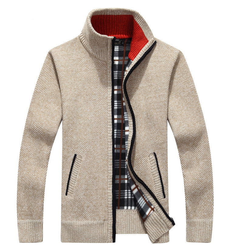 🔥【M~3XL】2025 męski sweter oversize z luźnym zamkiem-4145996