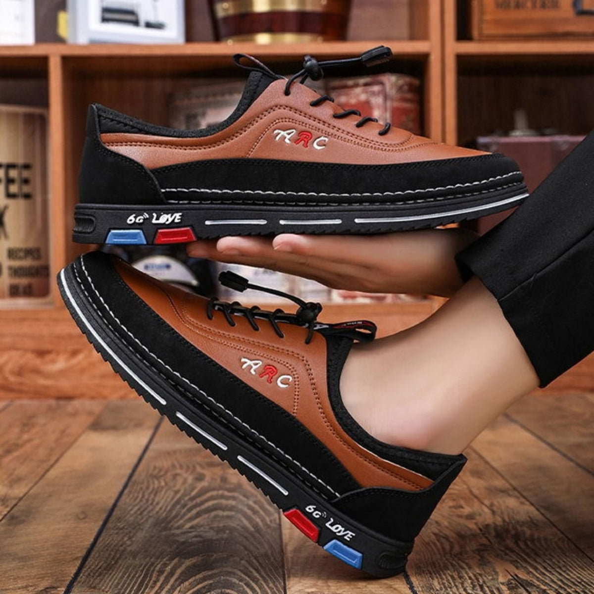 Stylowe, biznesowe, codzienne, męskie skórzane buty do dojazdów do pracy, oddychające i uniwersalne.【39-48】-4189382