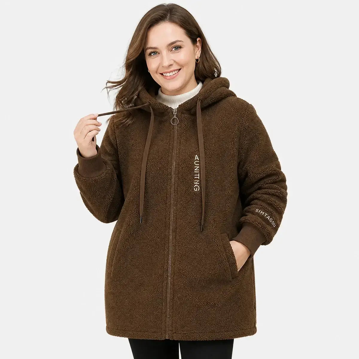 🥰Poslední den – sleva 50 %【M–4XL】Nová zimní zateplená bunda s beránkovou podšívkou