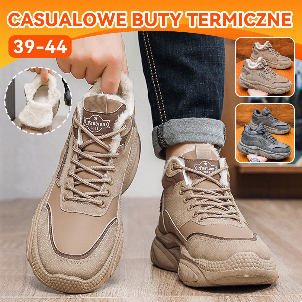 Uniwersalne, grube, codzienne buty do biegania, nowy styl, wyściółka z polaru, oddychające trampki męskie-4188457