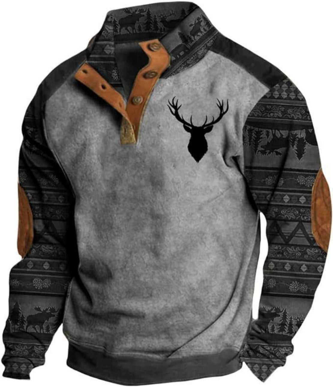 ⭐🔥【S-5XL】Ležérní mikina s 3D potiskem, americký street styl, na podzim a zimu
