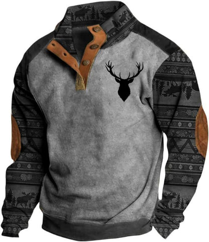 ⭐🔥【S-5XL】Ležérní mikina s 3D potiskem, americký street styl, na podzim a zimu