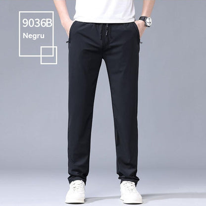 🔥【Kup 1, a 1 dostaniesz gratis】👖👖【40-115 kg】Nowe spodnie z elastycznego jedwabiu na wiosnę i lato 2025--Dwa kawałki-4035772