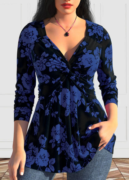 【L-6XL】 Top z długimi rękawami i nadrukiem w nowym stylu