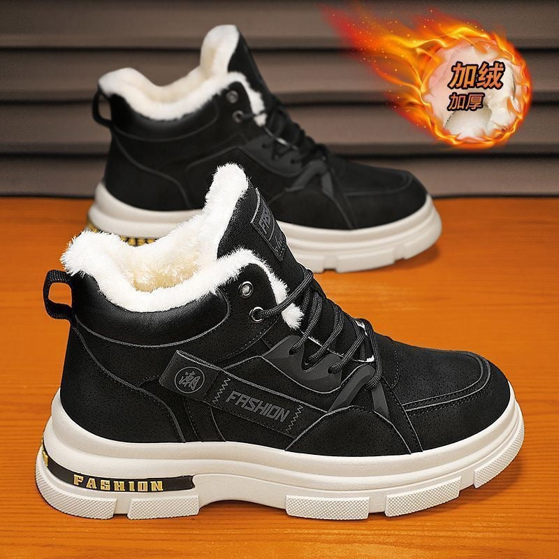 🔥🔥👞【39－44】2024 nowe męskie zimowe, pogrubione, aksamitne, ciepłe buty Martin 3848965