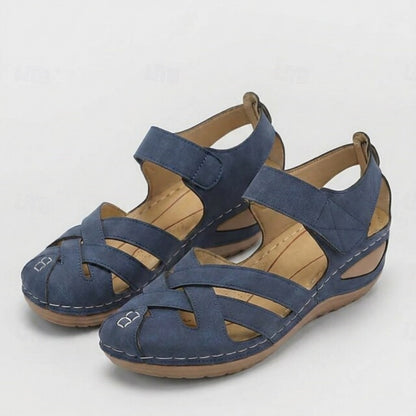 👡 Női piros halászszandál – zárt orr, lélegző szövött felső, állítható tépőzár ✨ Kényelmes és praktikus – utazáshoz és mindennapokra egyaránt! 🧳