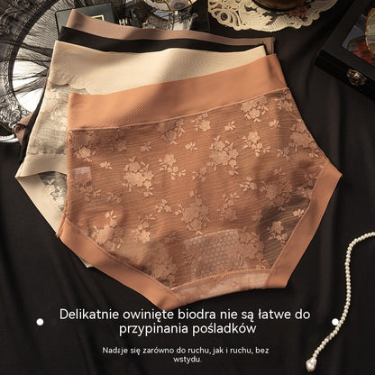 💖💥【Zestaw 5 elementów】 - Damskie bezszwowe koronkowe majtki, wysoka elastyczność, modelowanie i modelowanie brzucha, podnoszenie pośladków-4222502