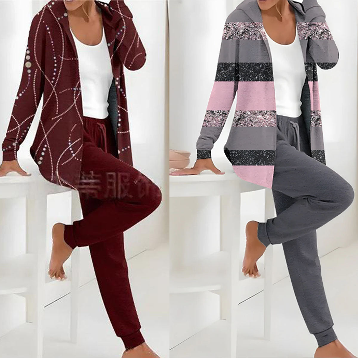 💃 Letní speciální nabídka 💖【S–3XL】 Dámská letní ležérní sportovní souprava s potiskem – prodyšná, pohodlná a snadno kombinovatelná.