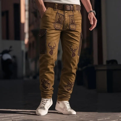⏳ Poslední den – sleva 50 % ✨【S–5XL】 Pánské kvalitní outdoorové kalhoty s potiskem, odolné proti opotřebení, s více kapsami, přiléhavý a univerzální střih ✨