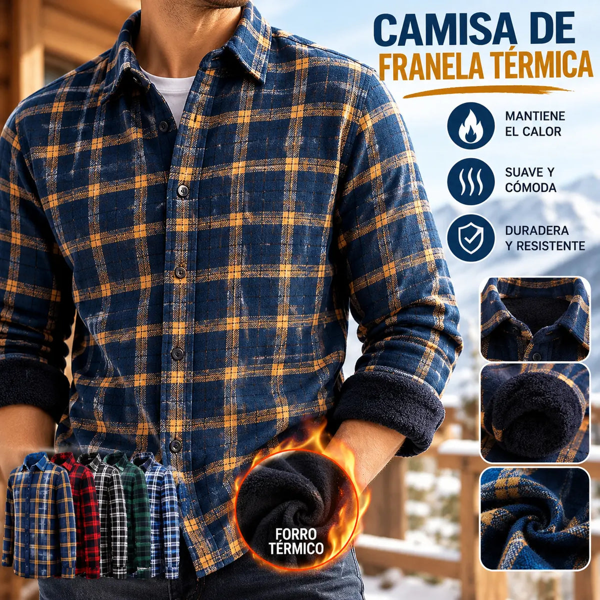 👔【L-5XL】Az új, kétoldalas bársony thermo ing őszi és téli viseletre, divatos és sokoldalú.