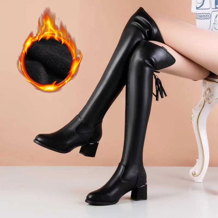 💥35-41💥Super elastične čizme s dugom cijevi-4157021