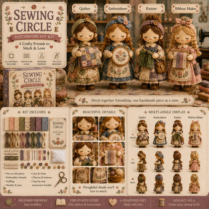 🧵🎁Poslední den: Využijte slevu 49 %!  Miniaturní patchworková sada ze série Miniature World.