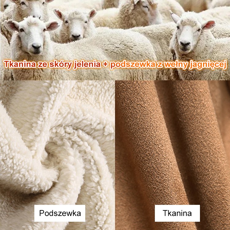 🥼🔥💖[S-5XL] 2025 moda i ciepło w jednym! Damska kurtka z kapturem, zamszowo-wełniana-4116228