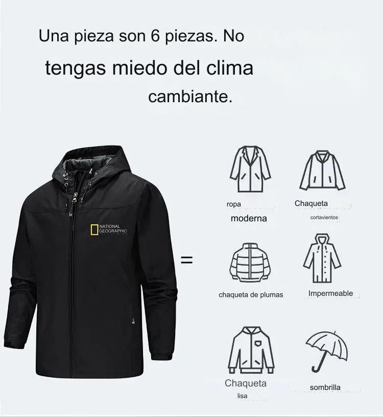 🔥【S-5XL】Chaqueta unisex cómoda resistente al viento y temperatura controlada. 4151797