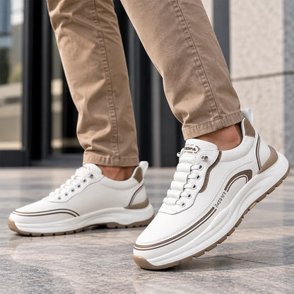 💧👞 [39-45]Športni čevlji iz usnja, odpornega na vodo in umazanijo, z mehkimi podplati za maksimalno udobje